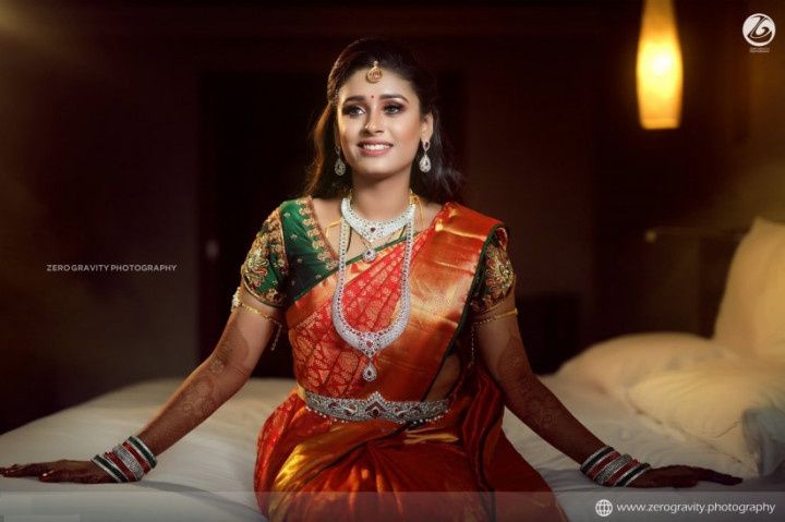 Brides in kanjeevaram clearance sarees