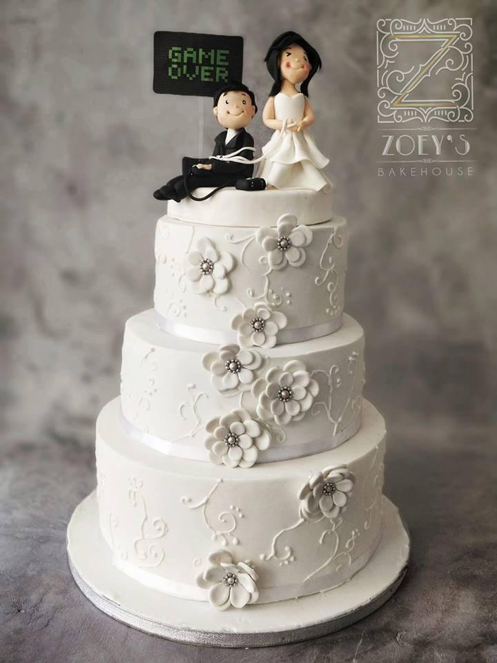 One-Tier Wedding Cakes Perfect For Your Pre-Wedding Functions! |  WeddingBazaar