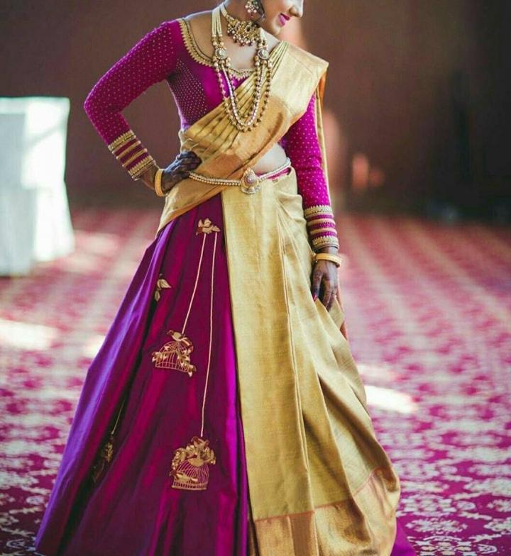 Green cancan skirt from tiabhuva.com #cancansaree Check out instagram… |  Wedding lehenga blouse designs, Bridal lehenga blouse design, Latest lehenga  blouse designs