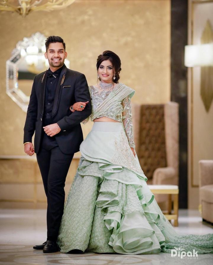 From Wedding Lehenga to Traditional Blue Suit – Anushka Is Setting Som –  Panache Haute Couture