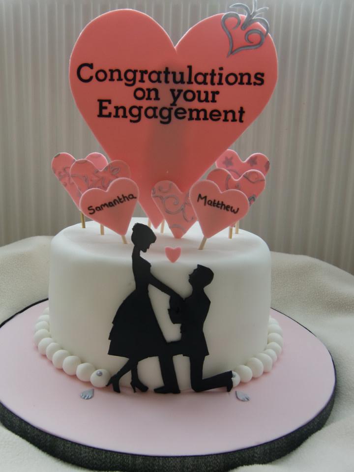 Double Decker Engagement Cake | Exquisite Design | Elegant Roses | UG Cakes