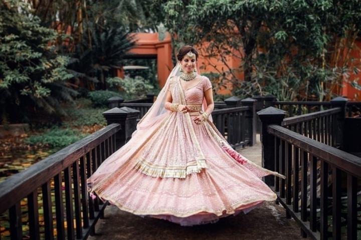 Peach Lehenga - Buy Peach Color Lehenga Choli Online in India