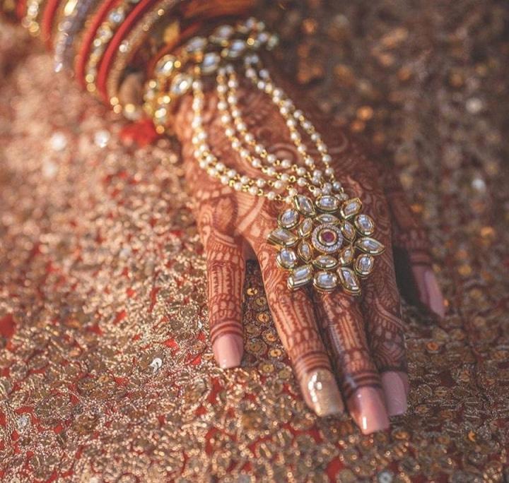 Hand jewellery for deals wedding