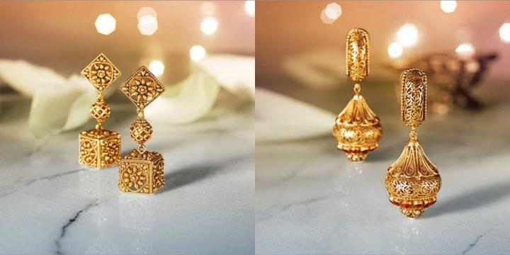 engagement jewellery from tanishq and local gold store - YouTube