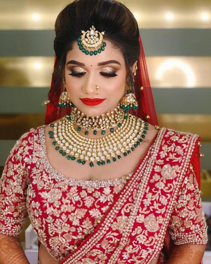 traditional indian bride makeup