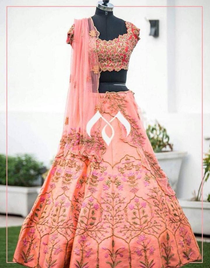 Pin by sangeetha vijayakumar on lehenga in 2023 | Indian bridal wear red,  Indian wedding outfits, Indian bridal wear