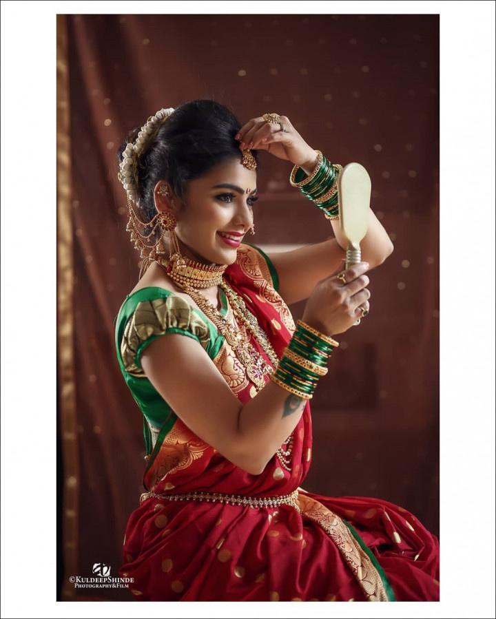 marathi bride navari