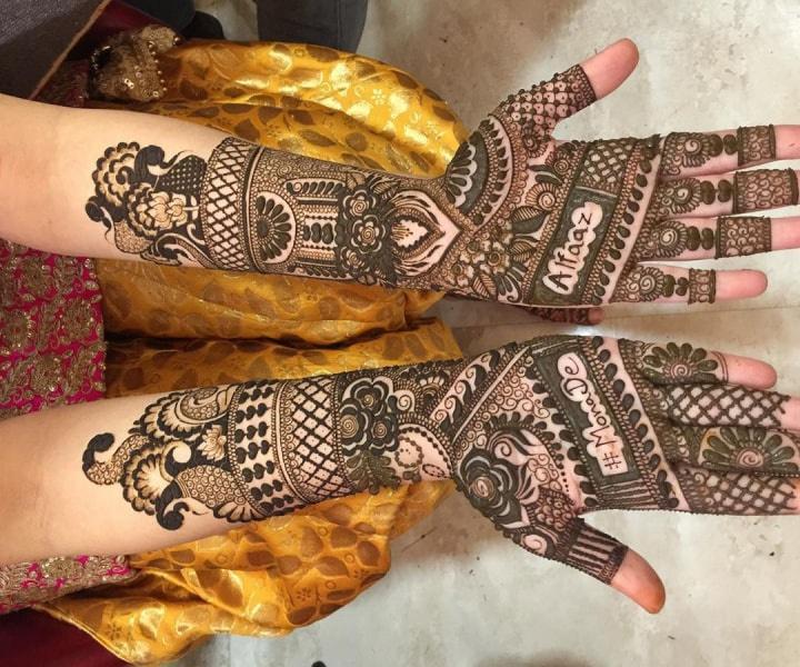 Creative Ways For All Indian Brides To Hide Her Husband's Name In Her  Wedding Mehendi -