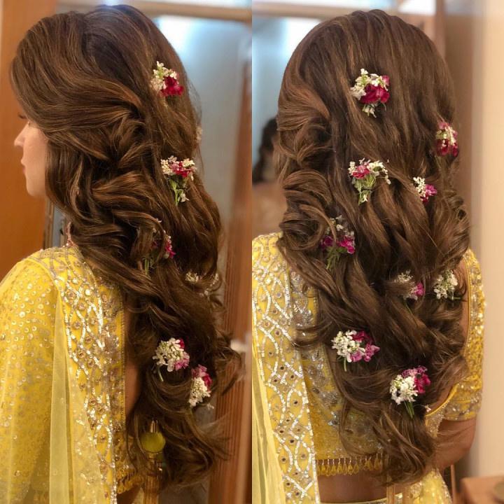 20+ Open Hairstyle Ideas for Wedding Functions