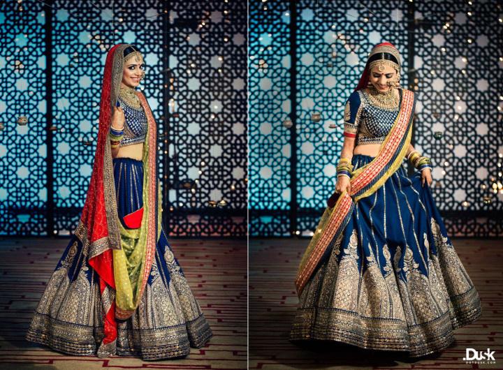 Buy Red Rajasthani Bridal Lehenga For Women Online - Frontierraas