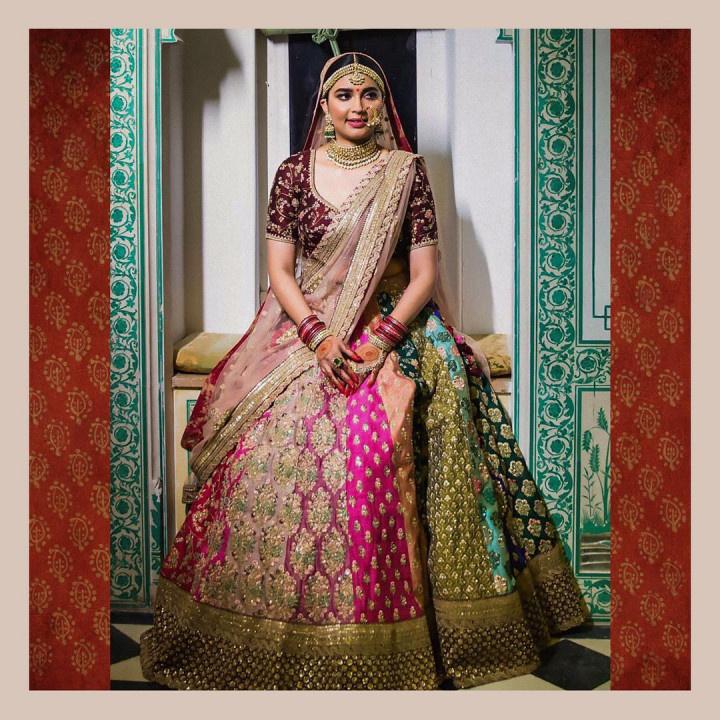 Sabyasachi lehanga. Rajasthani traditional dress. Beautiful Pink purple red  magenta royal lehan… | Indian bridal dress, Latest bridal lehenga, Indian  bridal outfits