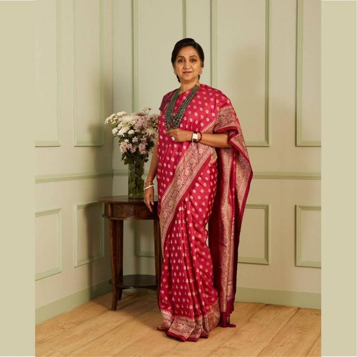 Buy Bridal Red Banarasi Silk Saree Online