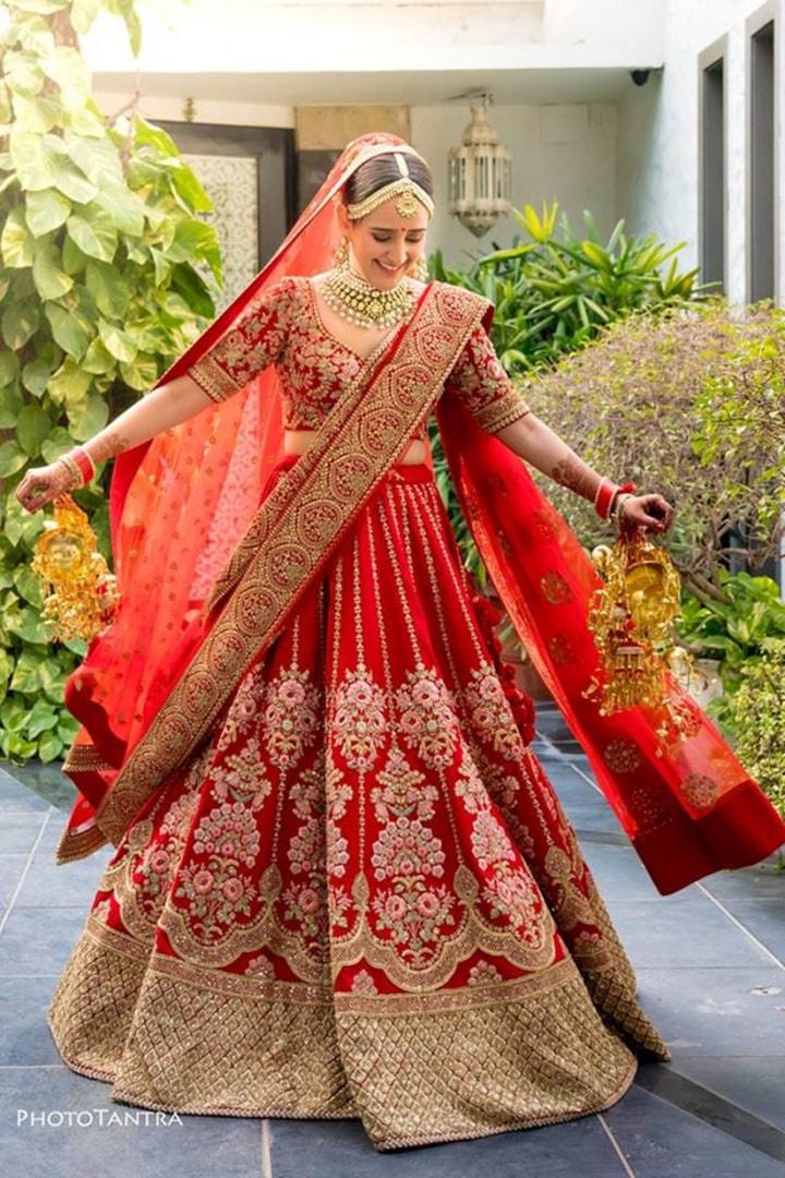 45 Red Bridal Wedding Lehenga - Compel to Get Married Soon