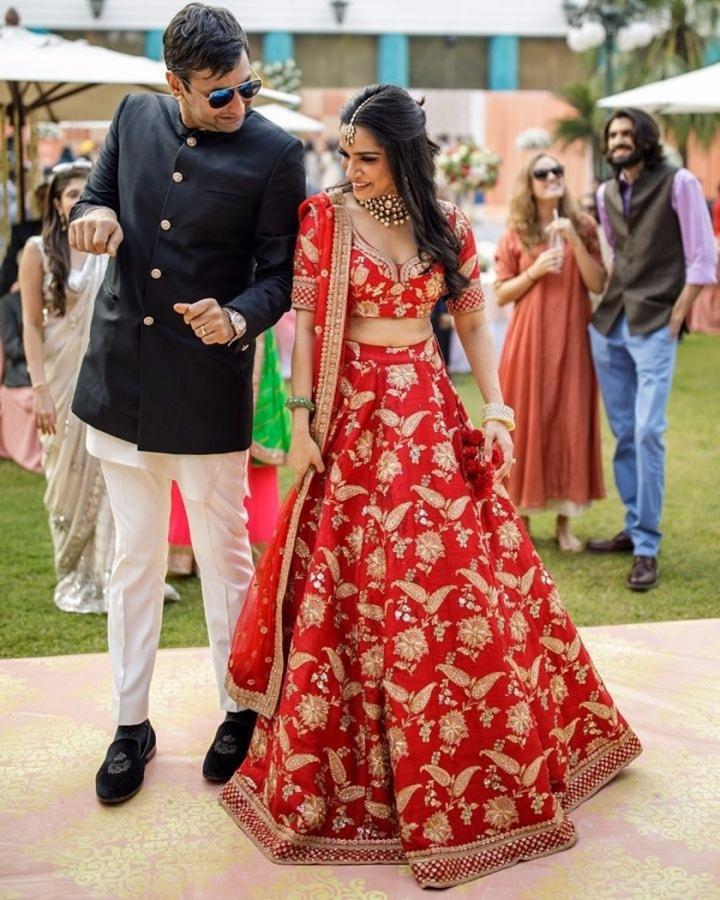 Dark Red Bridal Wedding Lehenga Choli Indian Velvet Lengha Chunri Set Sari  Saree | eBay