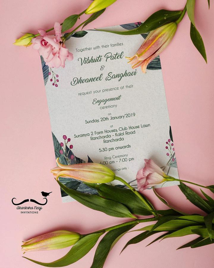 Best Trendy Engagement Invitation Background Flat 70% Off