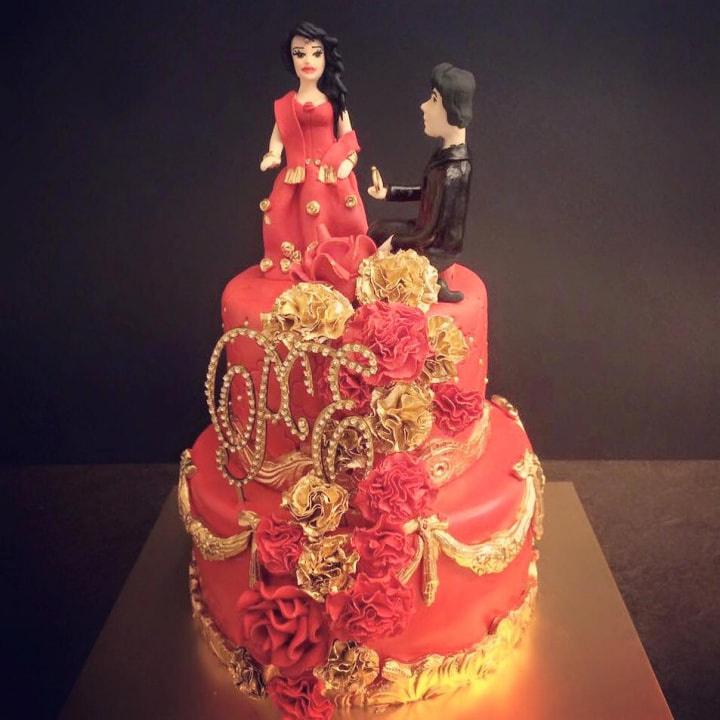 happy 4th marriage anniversary cake