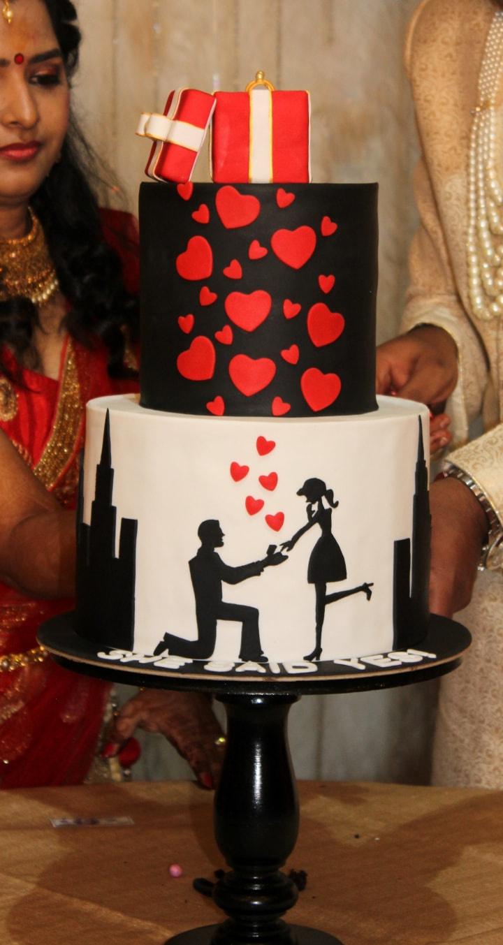 Yummy Engagement Cake Tutorial | Chocolate Cake Design | Engagement Ring  Cake | Cake Video 2023 - YouTube
