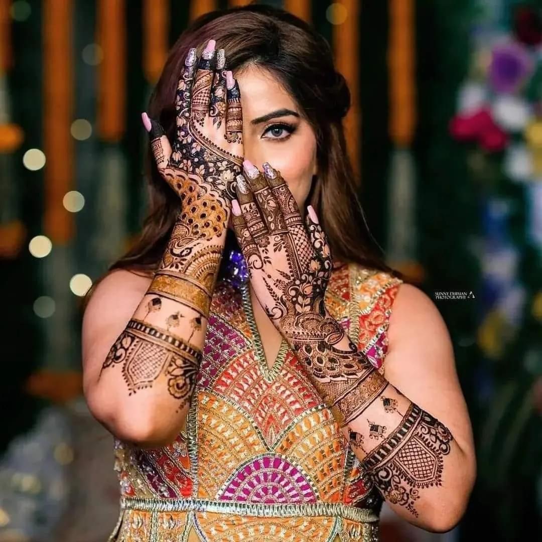 dulhan mehendi design