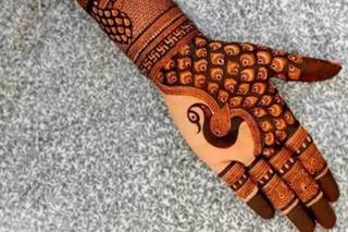 full hand mehndi design photo