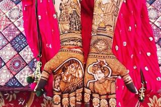 royal bridal front hand mehndi design