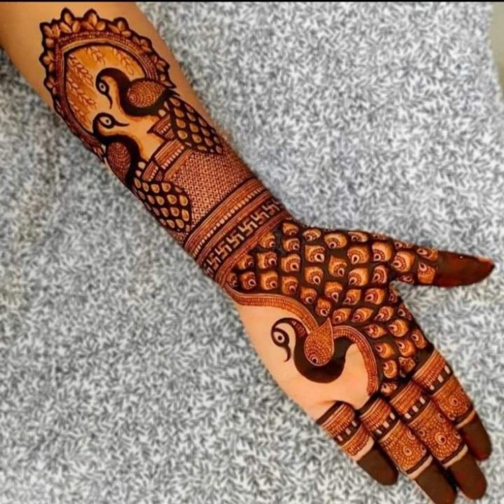 full hand mehndi design photo