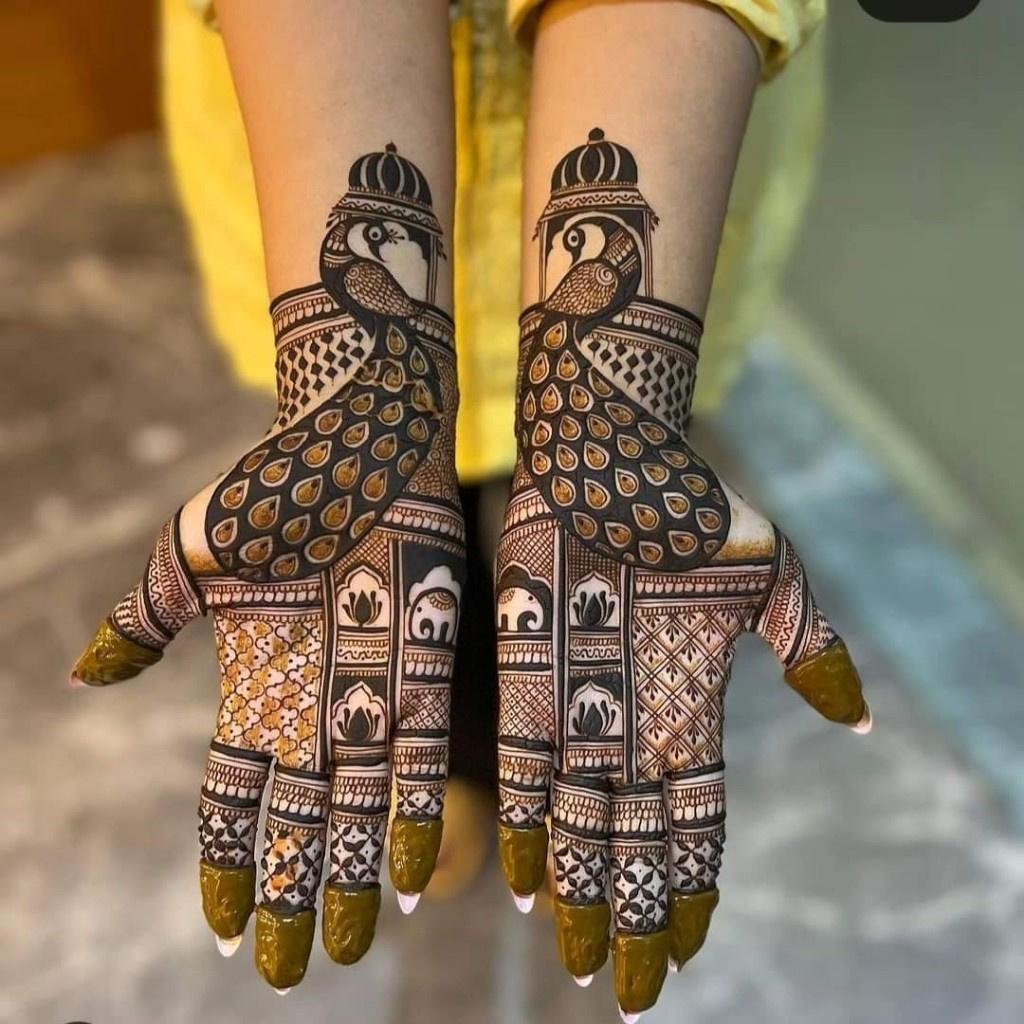 bharma full hand bridal mehndi design || henna mehndi special and easy ||  latest henna design 2020 - YouTube