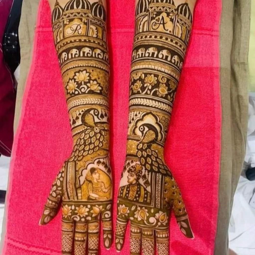 full hand mehndi design