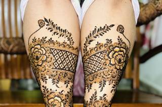 dulhan leg mehendi design