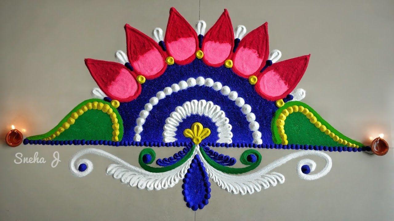 Creative Rangoli Designs: Speed Up the Bonding Before Any Wedding ...