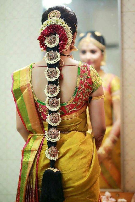 South Indian Bridal Hairstyles  Sarees Villa