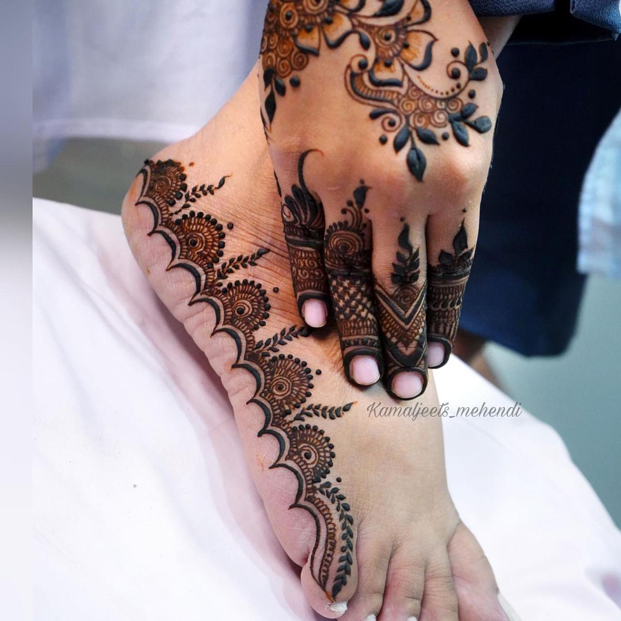Leg Mehndi Design - 125+ Trending Mehndi Designs For Brides ...