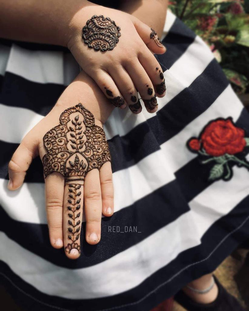 simple henna tattoo designs for kids