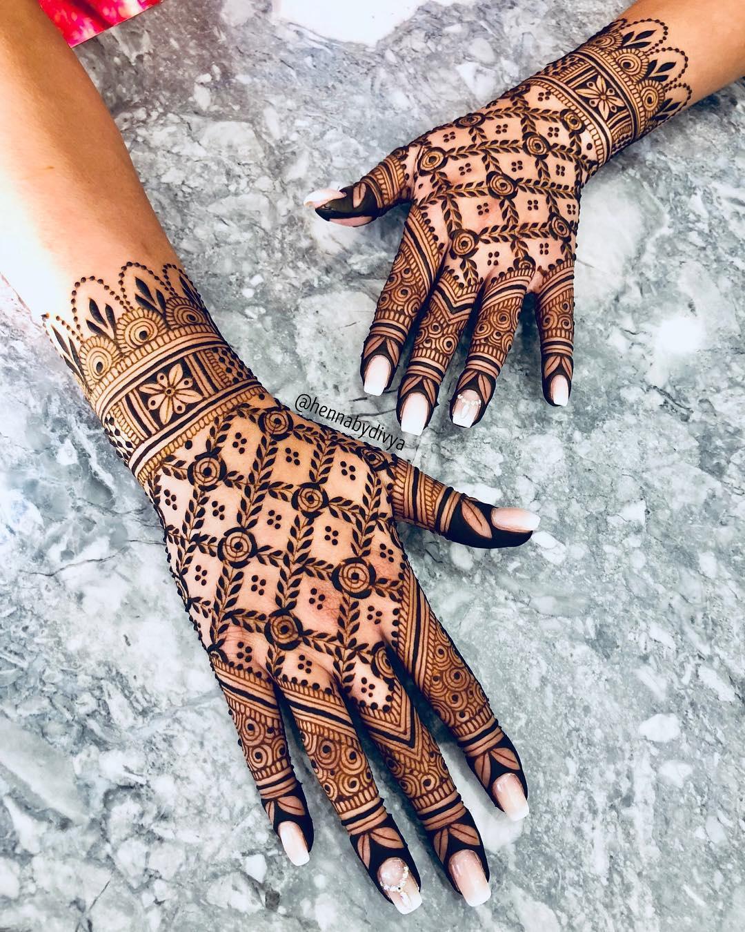 Rose Mehndi Designs 