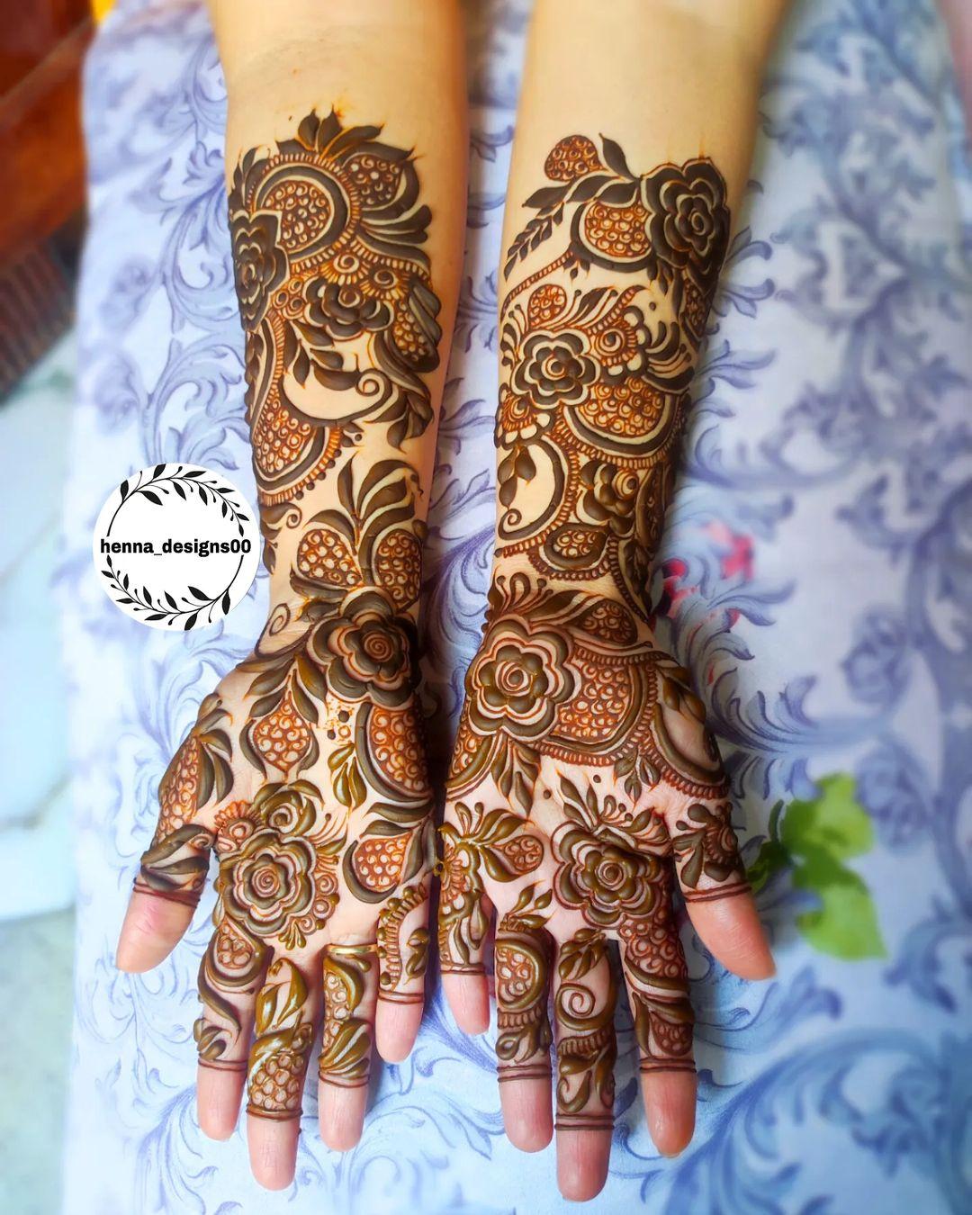 100+] Latest Front Hand Simple Mehndi Designs | Styled