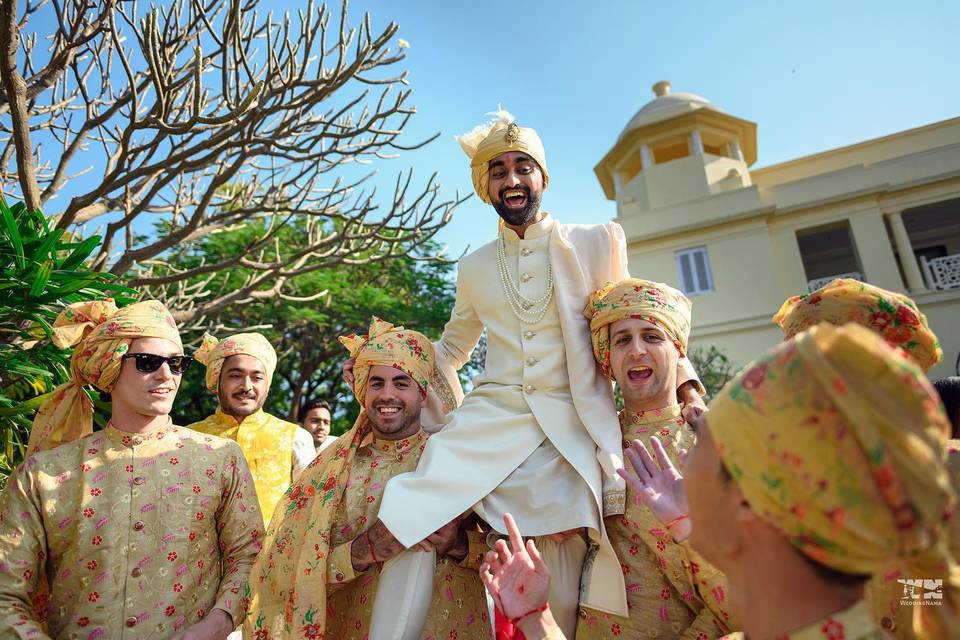 Groom Outfit Ideas To Complement a Bridal Red Lehenga