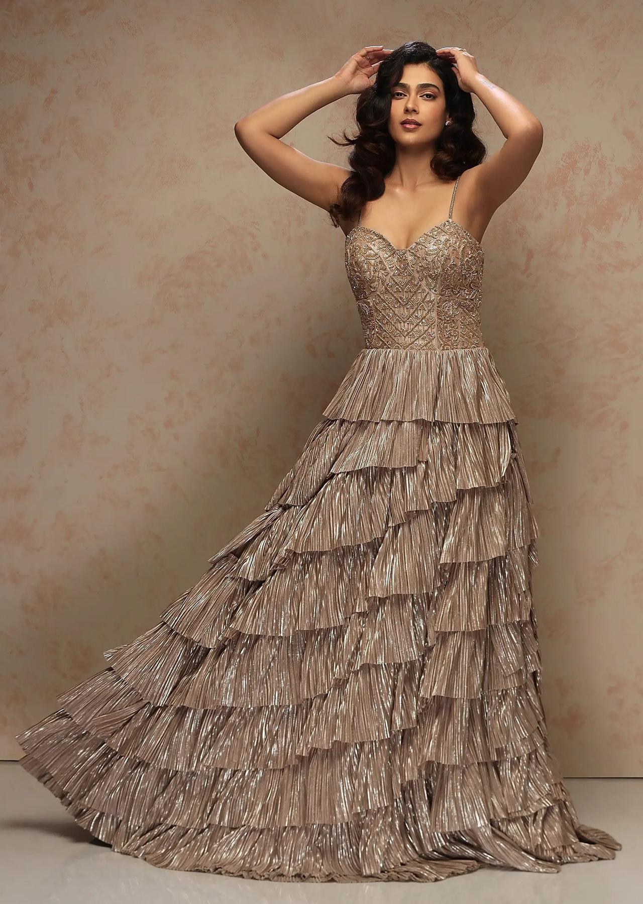 Beautiful Gown with modern silhouettes and superb embellishments. | Indian gowns  dresses, Designer dresses indian, Long gown design