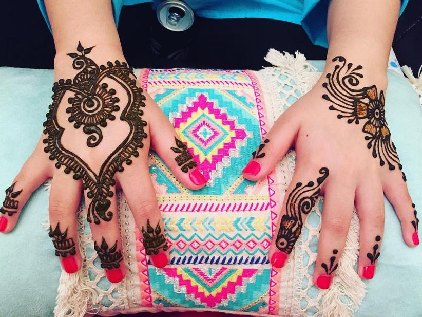 Marah Henna Stencil for Back of Hand Henna Tattoo | Mihenna