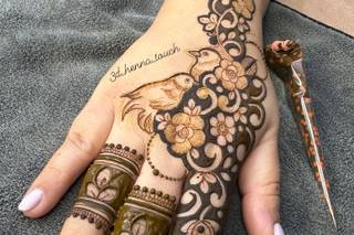 easy simple finger mehndi design