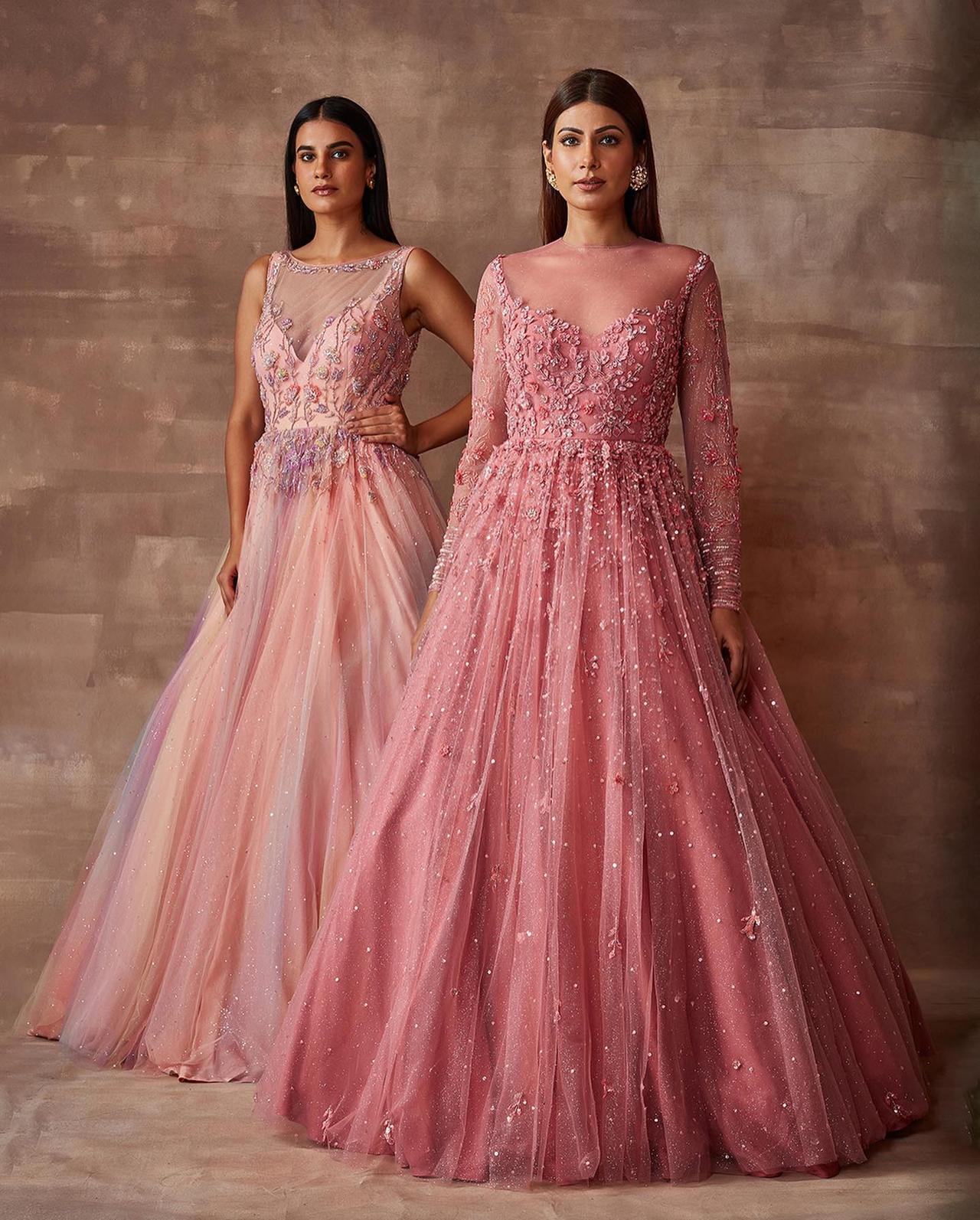 Pink gown outlet designs