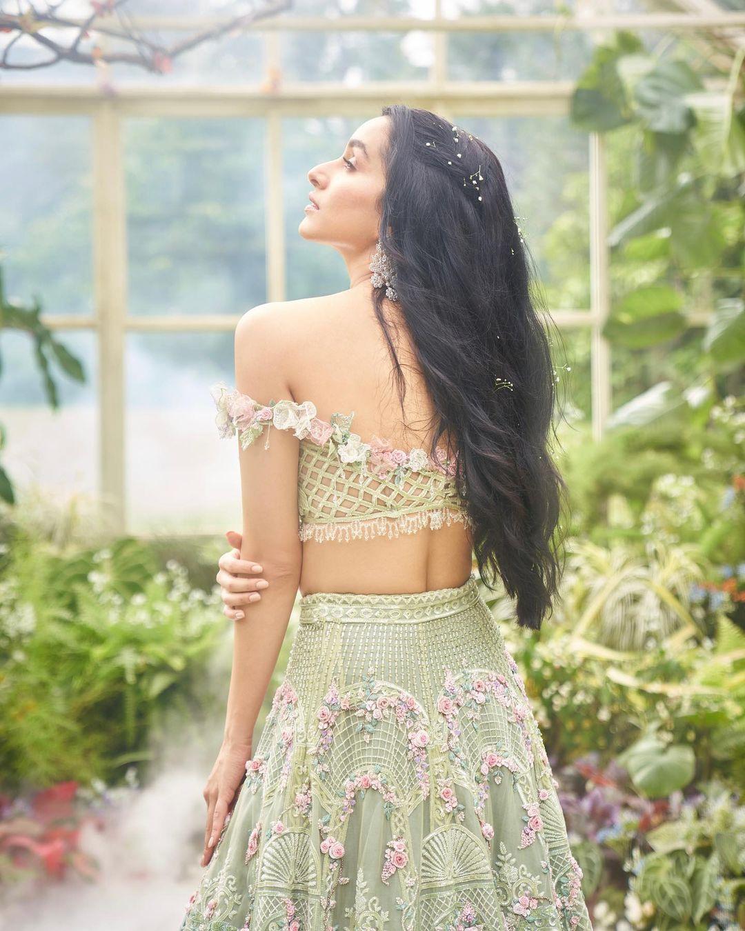 Bridal Asia - An exuberant floral lehenga, inspiring a refreshing summer  look for all the brides-to-be ! We love the wavy loose hair & the minimal  look of this bride, complimented by