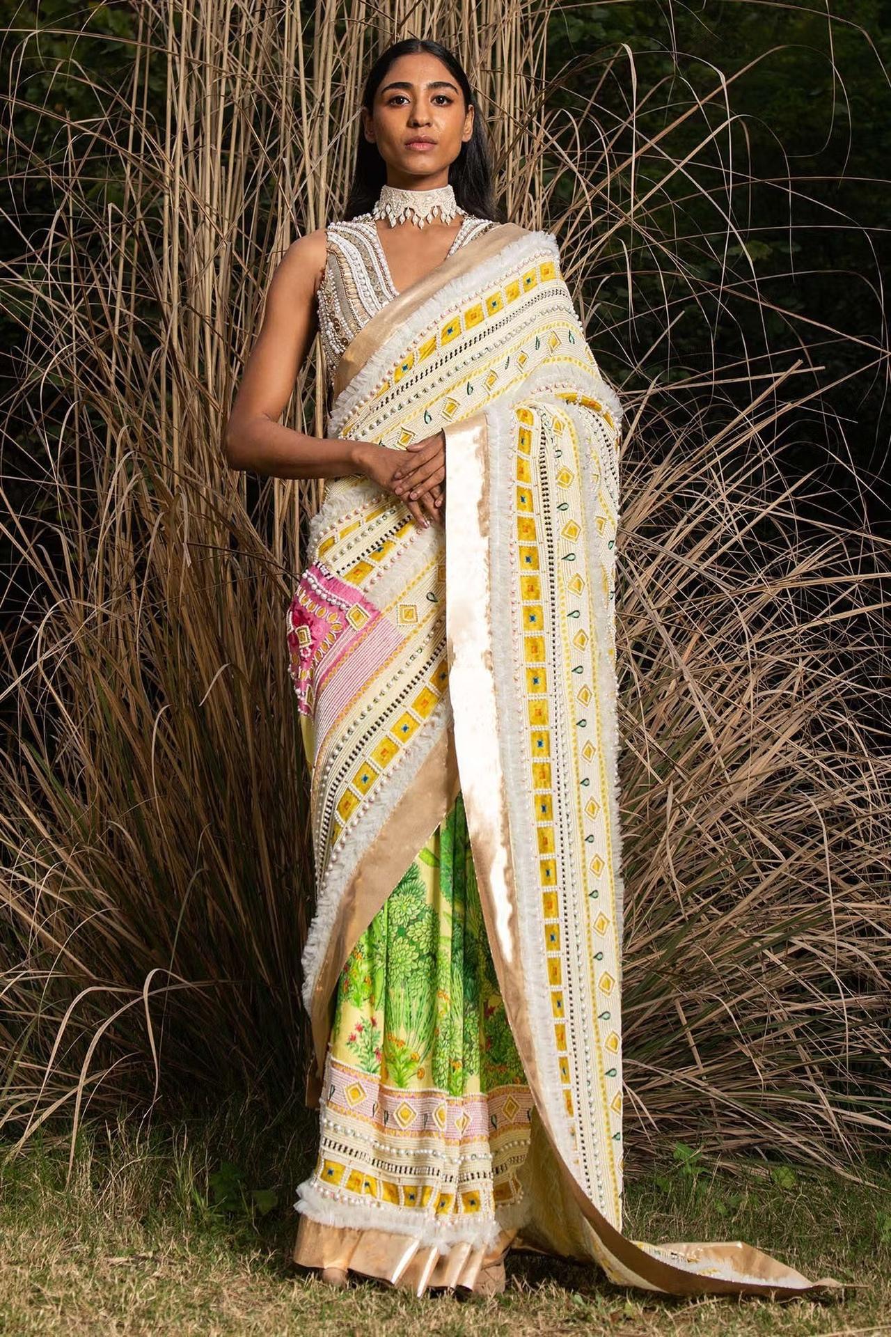 Buy New Design Party Wear Saree For Unmarried Girls 2022