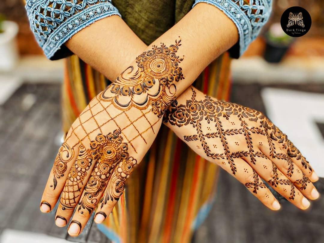 Top 10 Fabulous and Easy Black and Red Mehendi designs