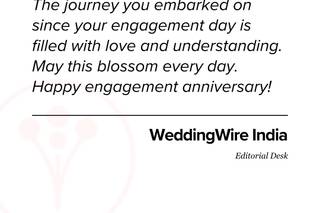 Engagement Anniversary Messages for Greeting Cards