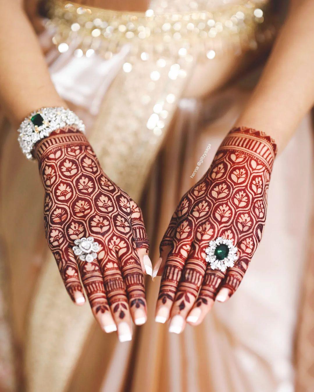 Henna Mehndi Stickers Indian Festival Traditional Full Hand Arm Temporary  Tattoo | eBay