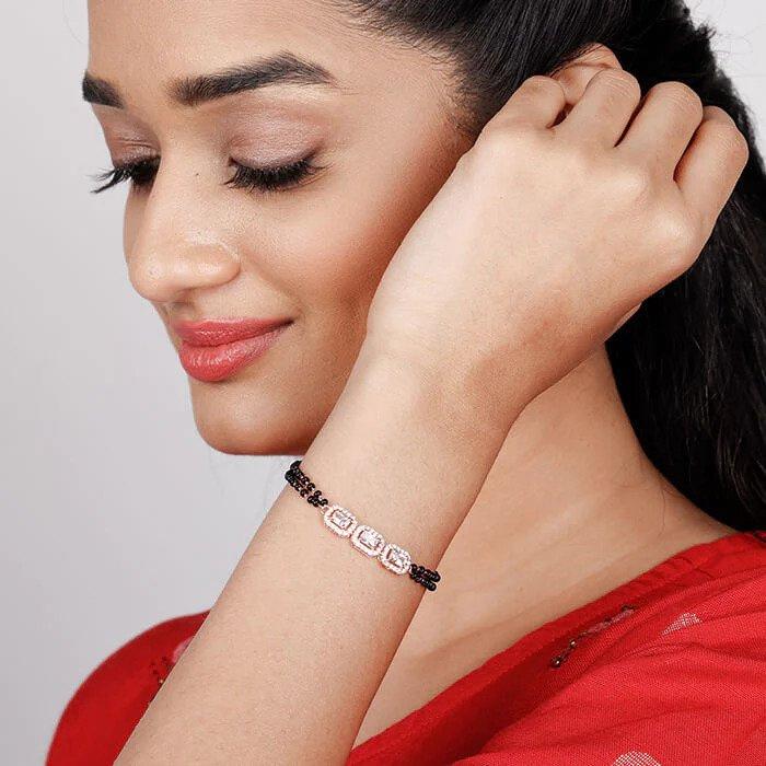 Buy Ahana Mangalsutra Bracelet | Gold Vermeil – PALMONAS