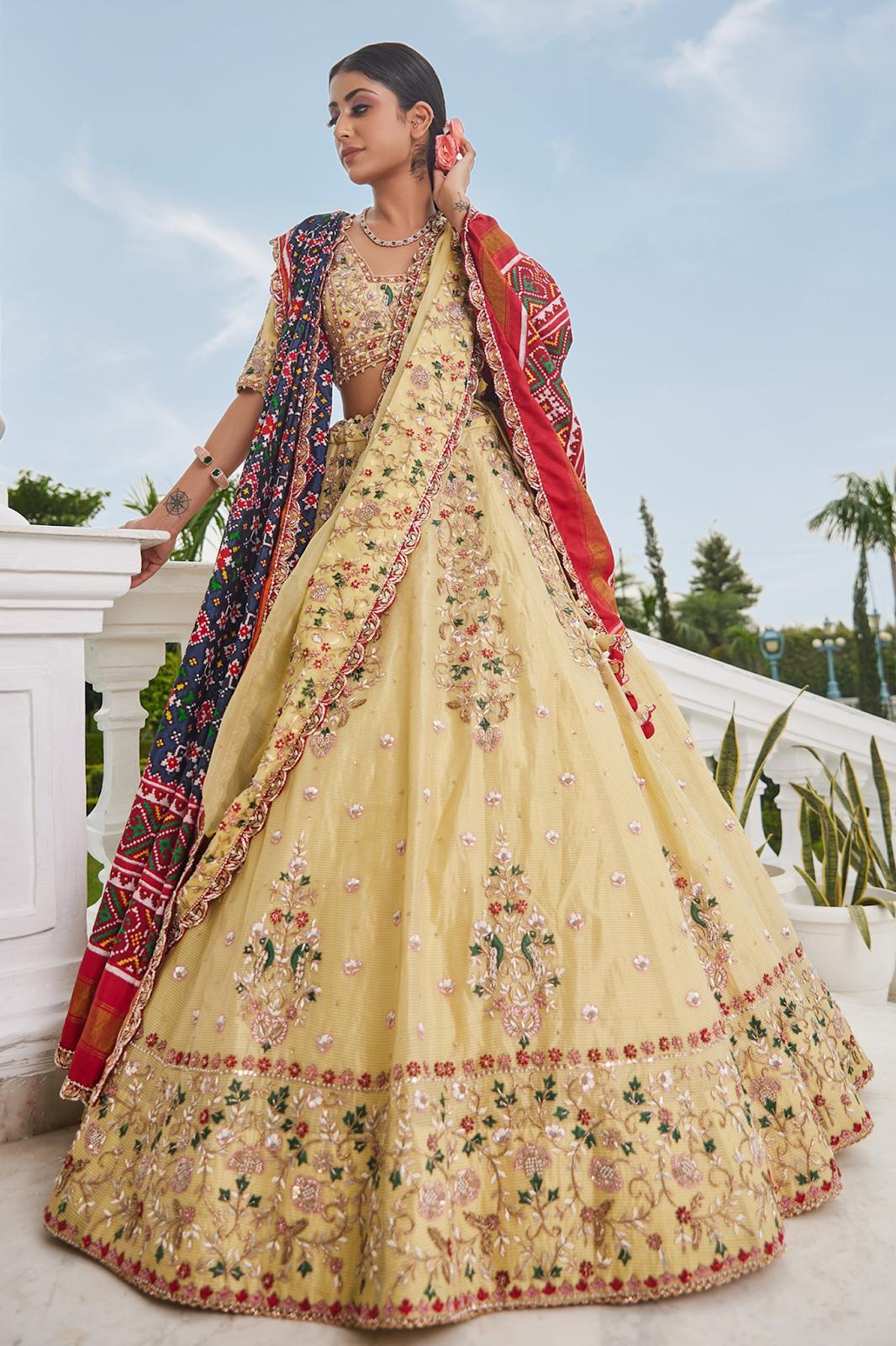 Designer Heavy Embroidered Bridal Lehenga at Rs.2695/Pcs in surat offer by  Fabliva