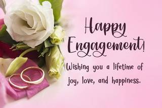 short engagement wishes