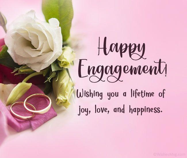 short engagement wishes