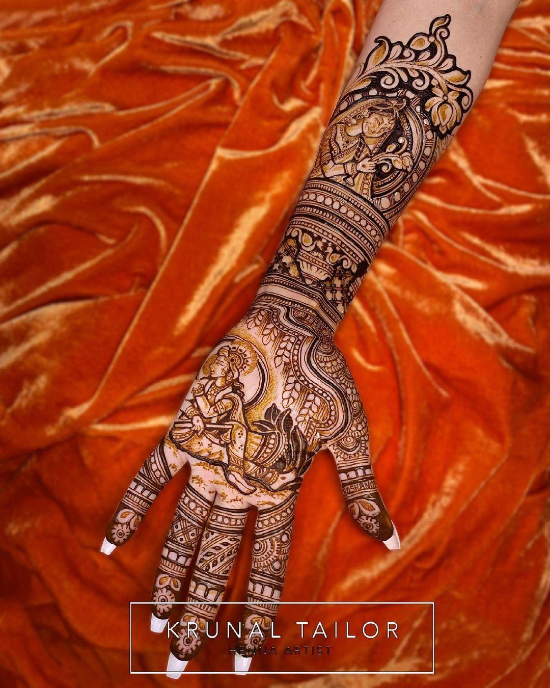 Royal Bridal Mehndi Design 