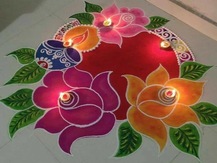 Daod Rangoli 135+ Latest Rangoli Designs For Diwali 2026